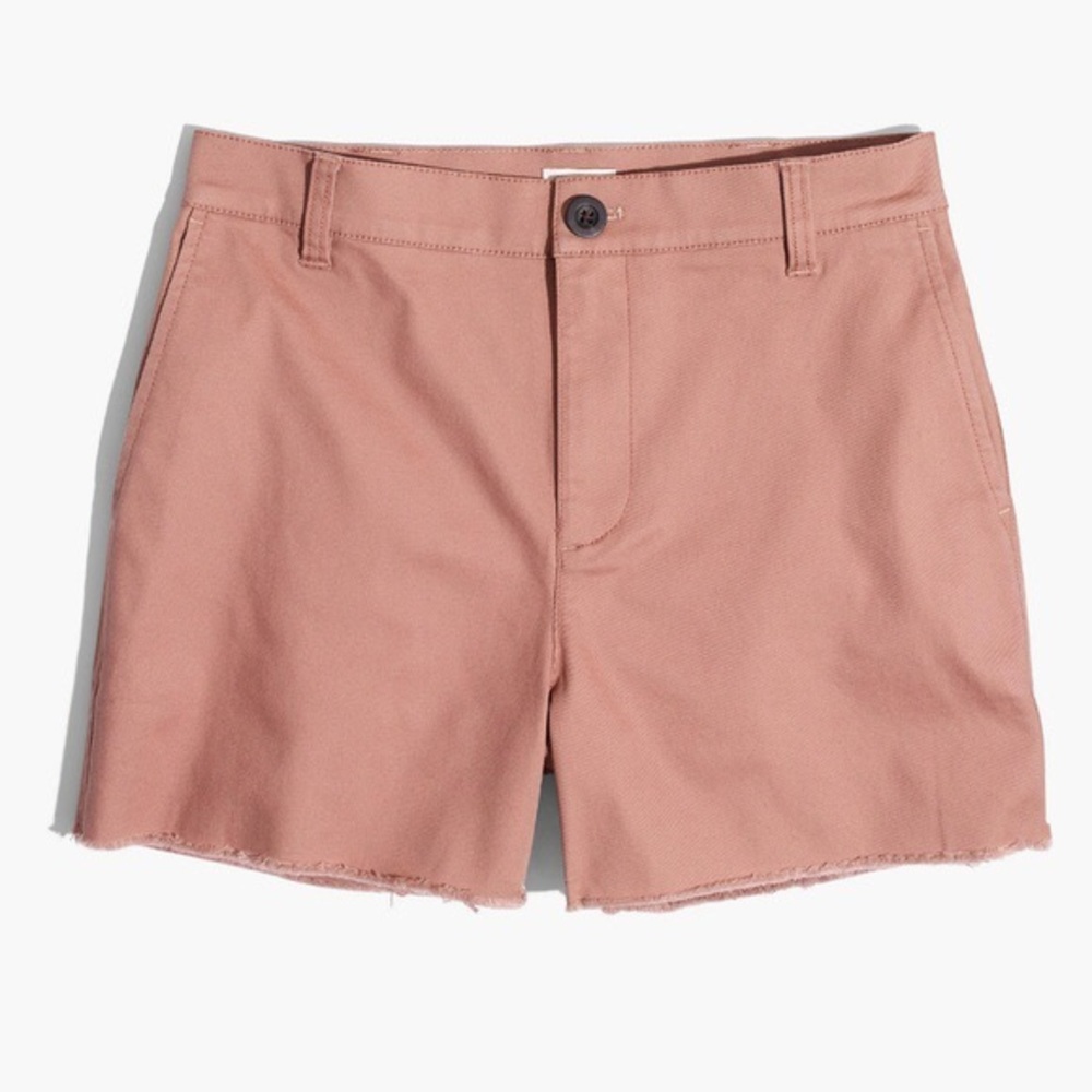 NWT Madewell mauve twill High Rise shorts size 27